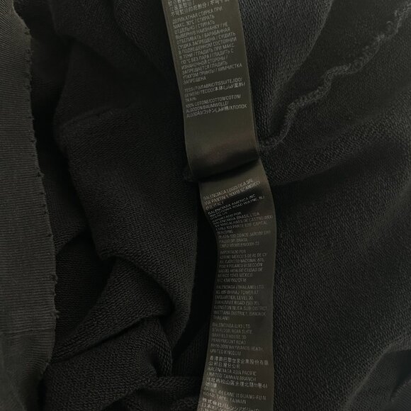 Balenciaga Black & Grey Liquified Logo Hoodie - Picture 5 of 6